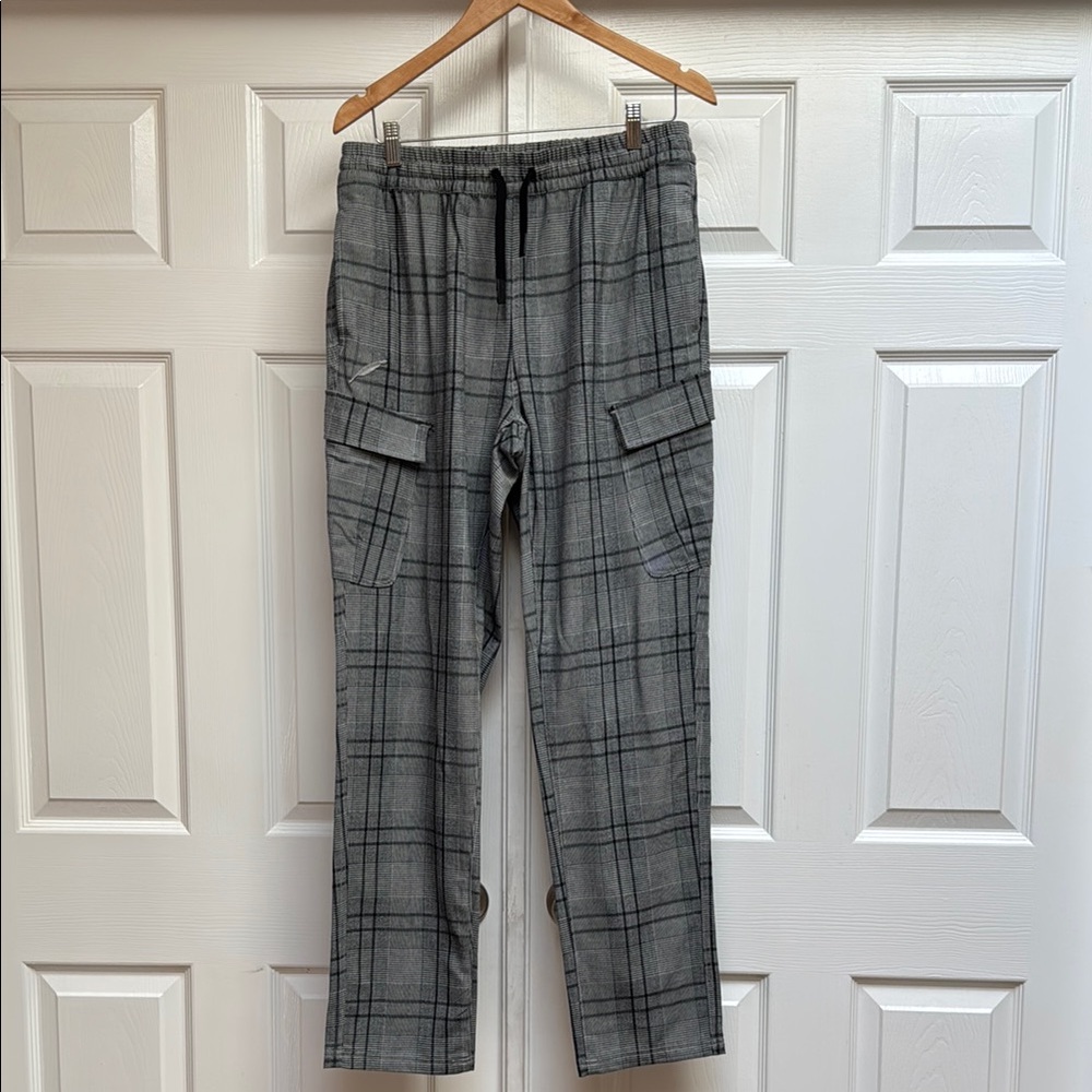 Publish Charcoal Checkered Cargo Pants